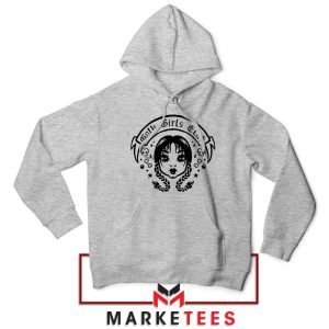 Goth Girls Club Wednesday Addams Grey Hoodie