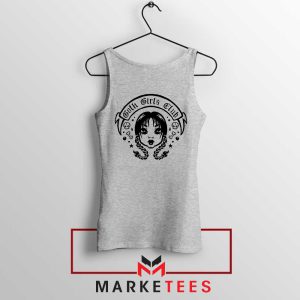 Goth Girls Club Wednesday Addams Grey Tank Top