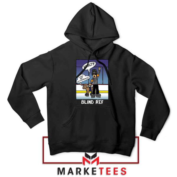 Hockey Humor Graphic Black Hoodie