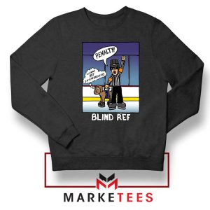 Hockey Humor Graphic Black Sweatshirt