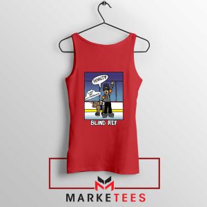 Hockey Humor Graphic Red Tank Top