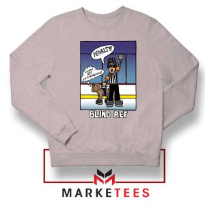 Hockey Humor Graphic Sport Grey Sweatshirt