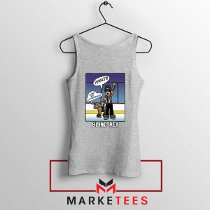 Hockey Humor Graphic Sport Grey Tank Top