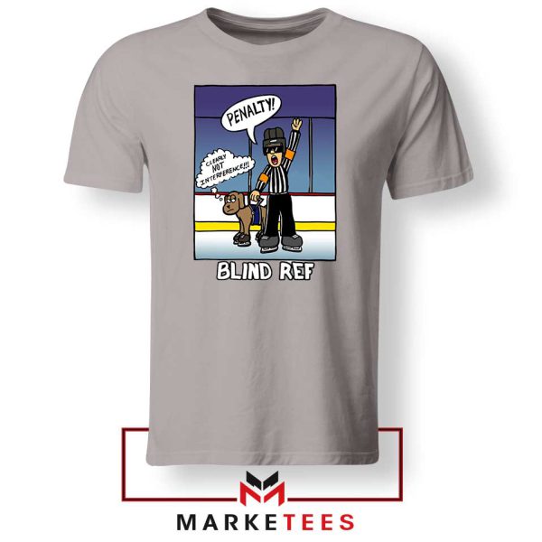 Hockey Humor Graphic Sport Grey Tshirt