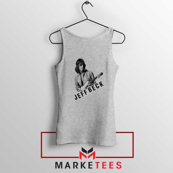 Jeff Beck The Yardbirds Members Grey Tank Top