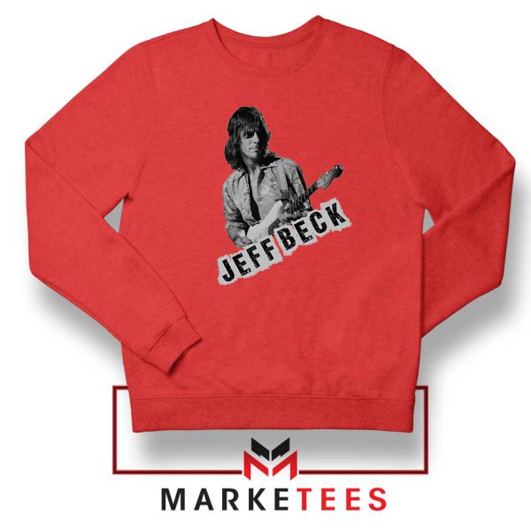 Jeff Beck The Yardbirds Members Red Sweatshirt