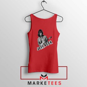 Jeff Beck The Yardbirds Members Red Tank Top