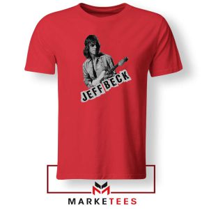 Jeff Beck The Yardbirds Members Red Tshirt