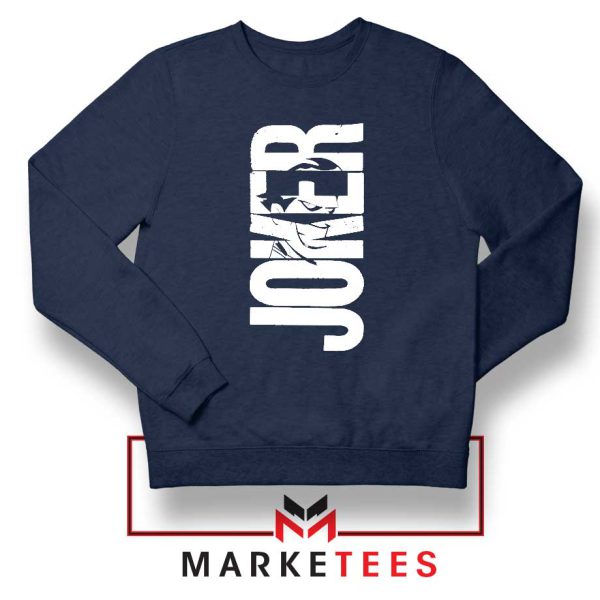 Joker The Batman Supervillain Navy Sweatshirt