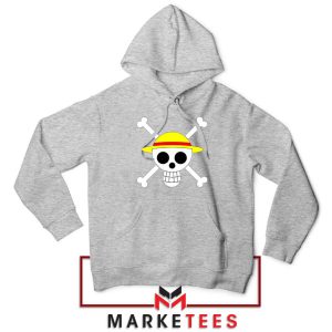 Jolly Roger Manga Character Grey Hoodie