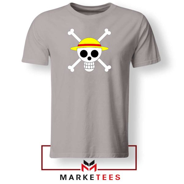 Jolly Roger Manga Character Grey Tshirt