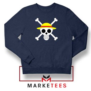 Jolly Roger Manga Character Navy Sweatshirt