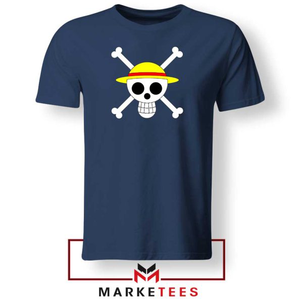 Jolly Roger Manga Character Navy Tshirt