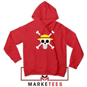 Jolly Roger Manga Character Red Hoodie