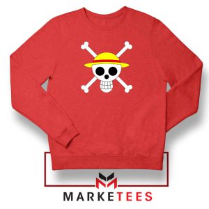 Jolly Roger Manga Character Red Sweatshirt