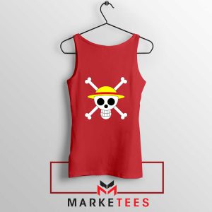 Jolly Roger Manga Character Red Tank Tops