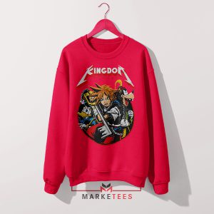 Kingdom Hearts Characters New Red Sweatshirt