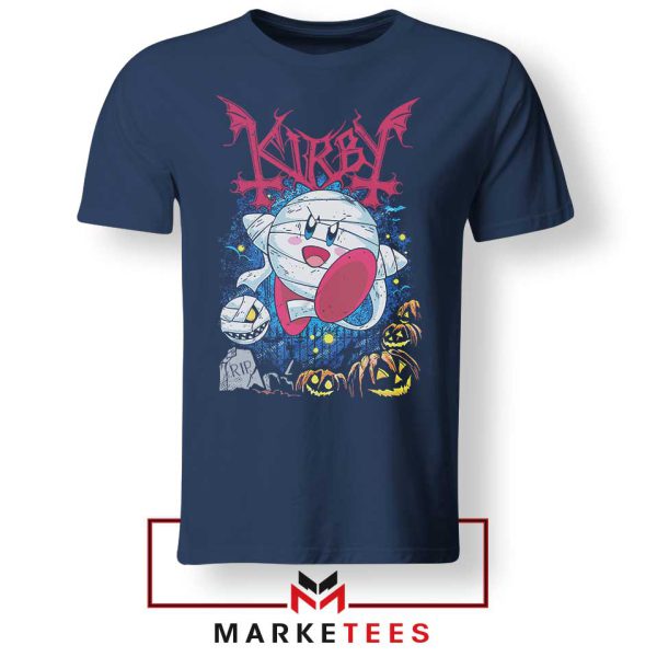 Kirby Cute Monster Game Navy Tshirt