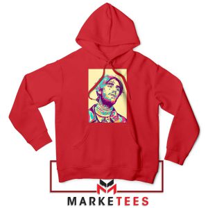 Lil Peep Merch Art Last Words Red Hoodie