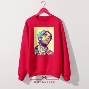 Lil Peep Merch Art Last Words Red Sweatshirt