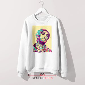 Lil Peep Merch Art Last Words White Sweatshirt