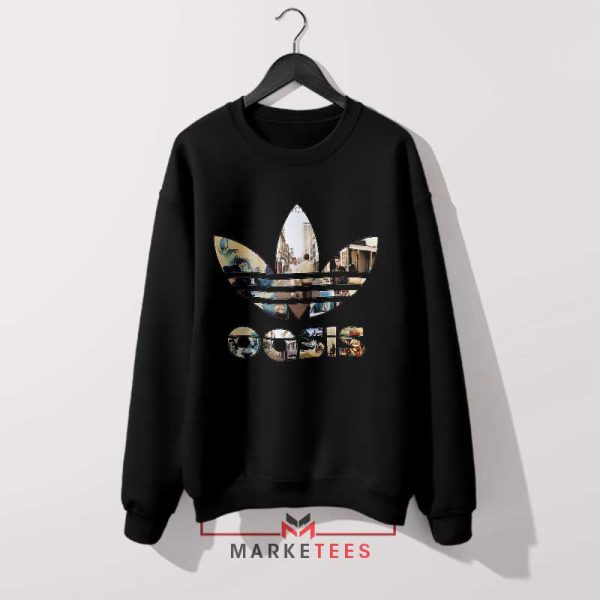 Love For The Band OASIS Adidas Black Sweatshirt