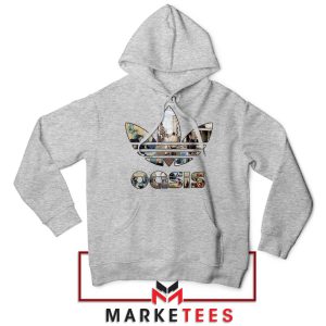 Love For The Band OASIS Adidas Grey Hoodie