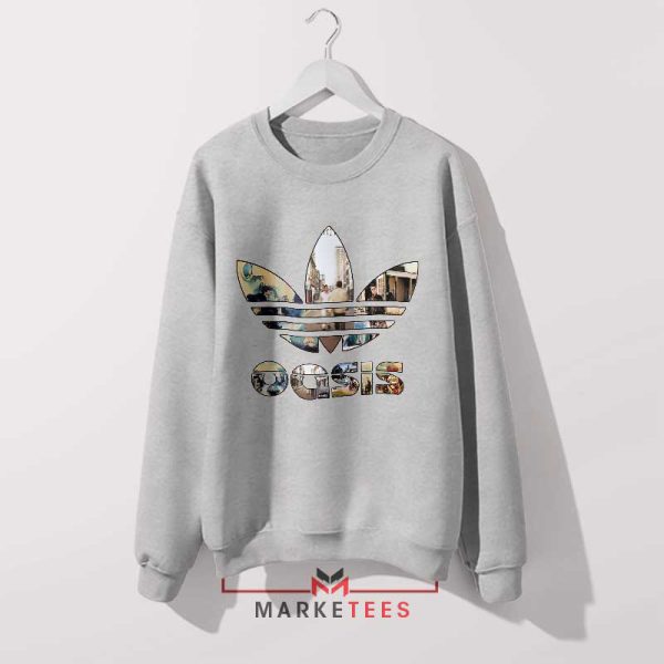 Love For The Band OASIS Adidas Grey Sweatshirt