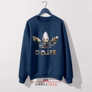 Love For The Band OASIS Adidas Navy Sweatshirt