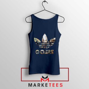 Love For The Band OASIS Adidas Navy Tank Top