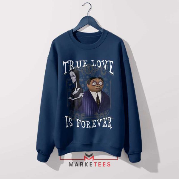 Love Like Gomez and Morticia Navy Sweatshirt