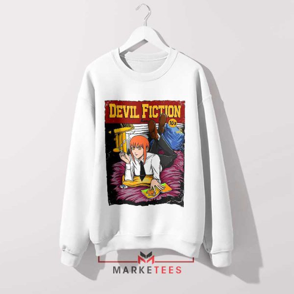 Makima Chainsaw Man Mia Wallace White Sweatshirt