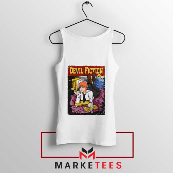 Makima Chainsaw Man Mia Wallace White Tank Top