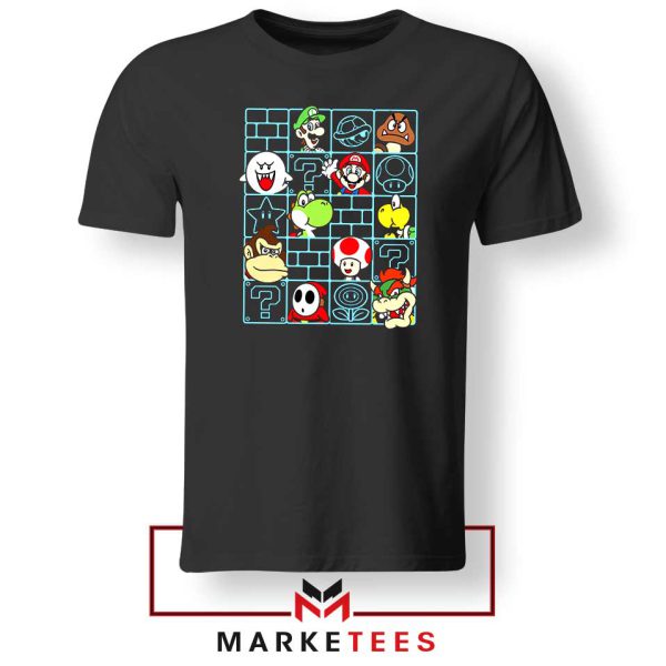 Mario Characters Game Series Tshirt