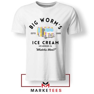 Meme Big Worm Ice Cream Truck White Tshirt