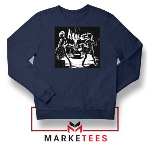 Metal Girl Band Hanabie Navy Sweatshirt