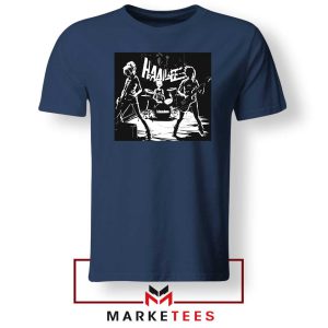 Metal Girl Band Hanabie Navy Tshirt