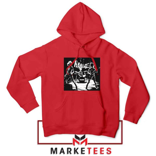 Metal Girl Band Hanabie Red Hoodie