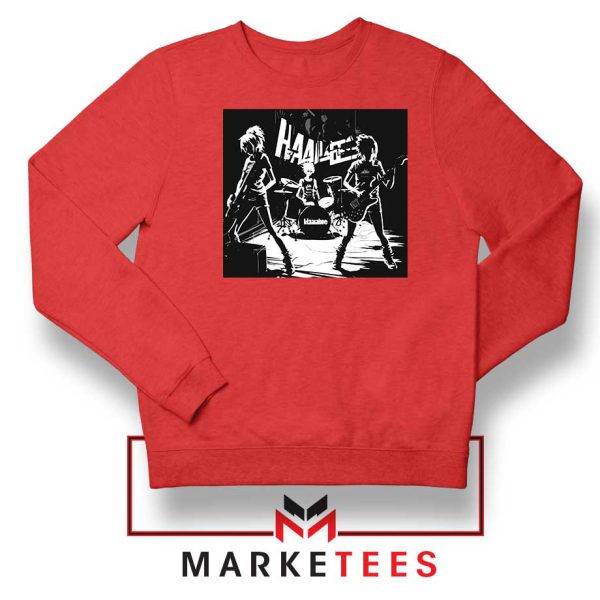 Metal Girl Band Hanabie Red Sweatshirt