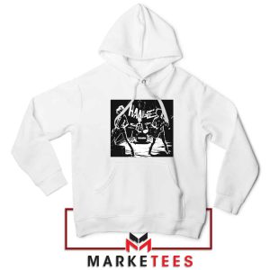 Metal Girl Band Hanabie White Hoodie