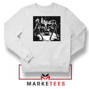 Metal Girl Band Hanabie White Sweatshirt