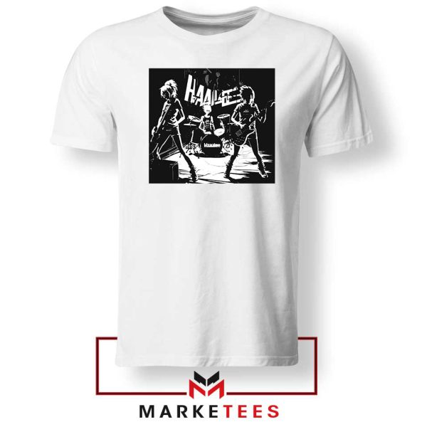 Metal Girl Band Hanabie White Tshirt