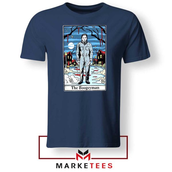 Michael Myers Series The Boogeyman Navy Tshirt