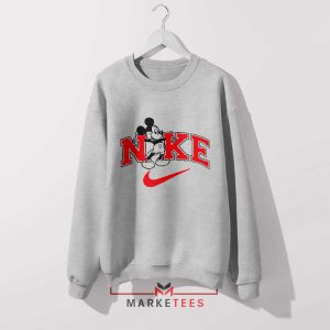 Mickey's Classic Crew Just Do It Grey Sweatshirt