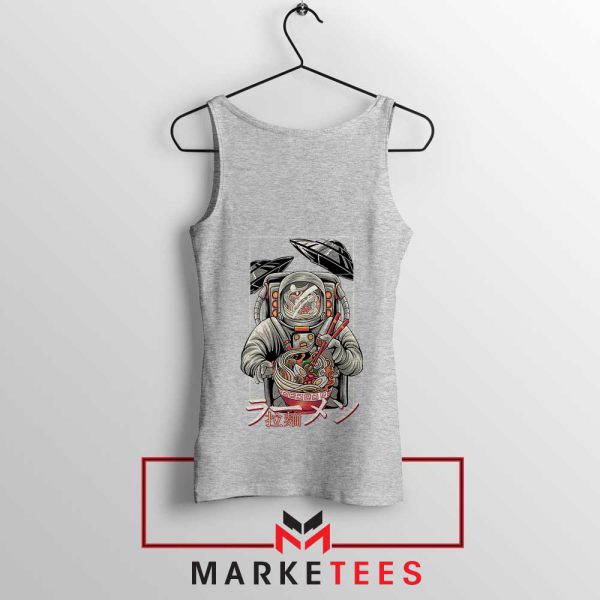 NASA Japanese Dish Noodle Grey Tank Top