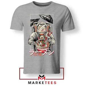 NASA Japanese Dish Noodle Grey Tshirt