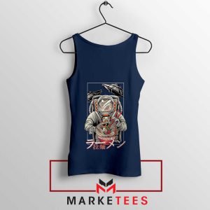 NASA Japanese Dish Noodle Navy Tank Top