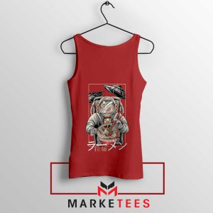 NASA Japanese Dish Noodle Red Tank Top