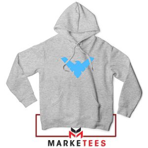 Nightwing Logo Batman Characters Grey Hoodie