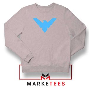 Nightwing Logo Batman Characters Grey Sweatshirt